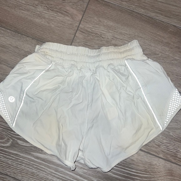 lululemon athletica Pants - Lululemon White Hotty Hot Shorts